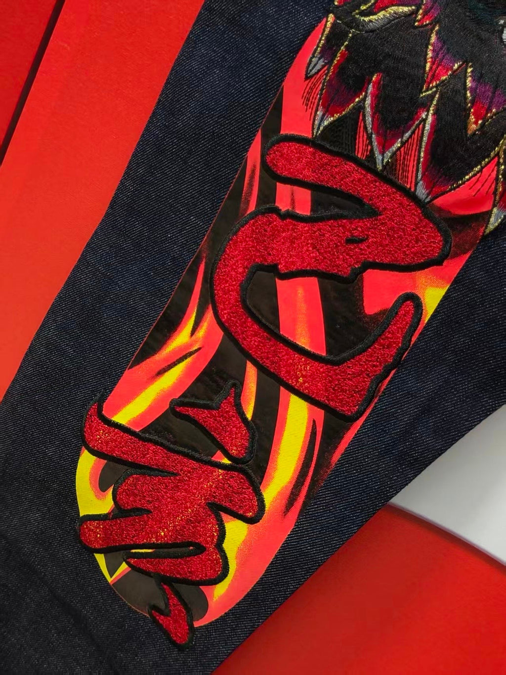 EVISU M-500 Collector's Edition Flame Oni & Kamon Selvedge Jeans