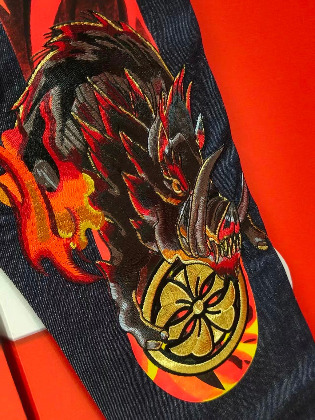 EVISU M-500 Collector's Edition Flame Oni & Kamon Selvedge Jeans