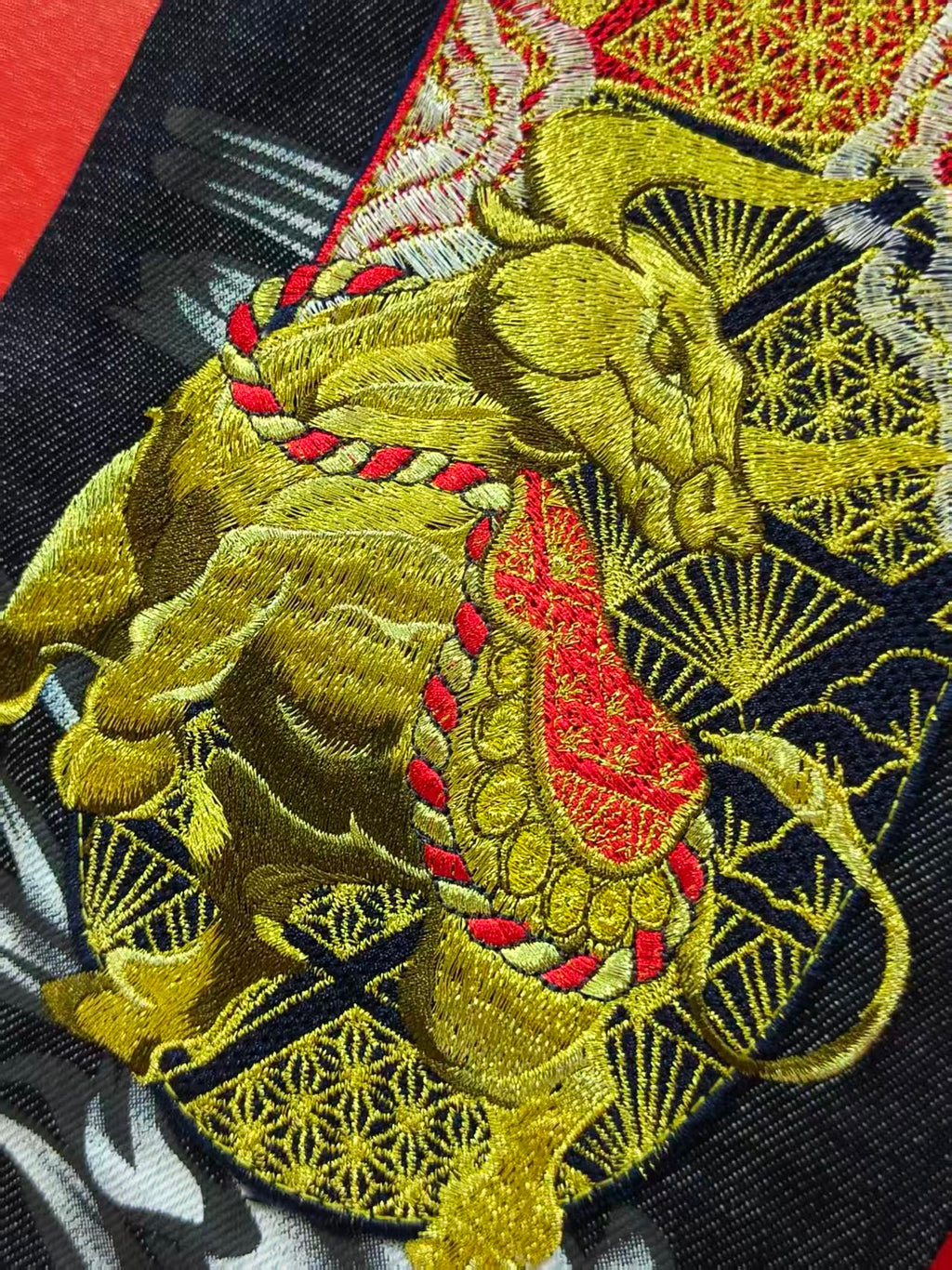 EVISU M-500 Collector's Edition Hotei Komainu & Kamon Selvedge Jeans