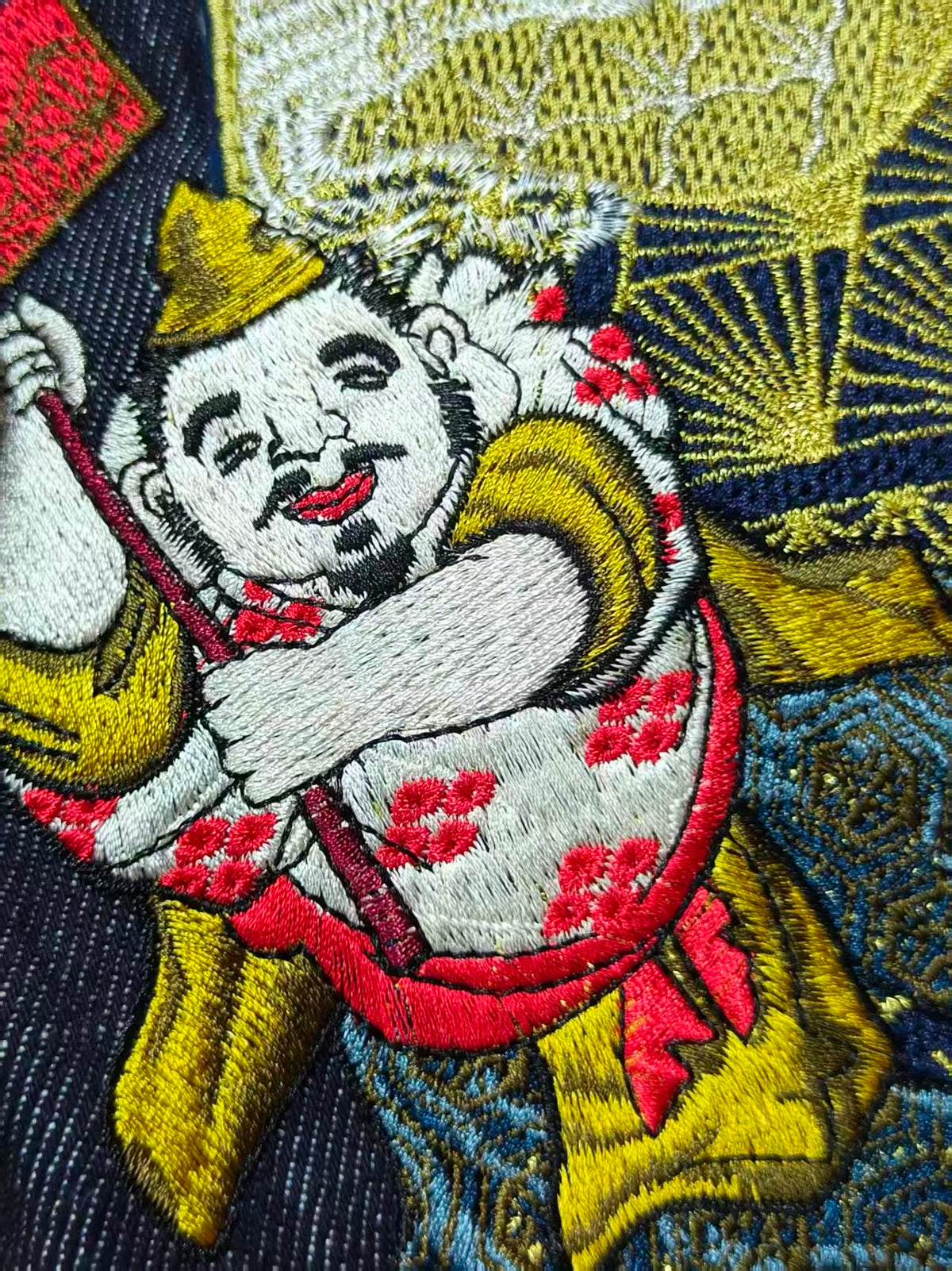 EVISU M-500 Collector's Edition Hotei Komainu & Kamon Selvedge Jeans
