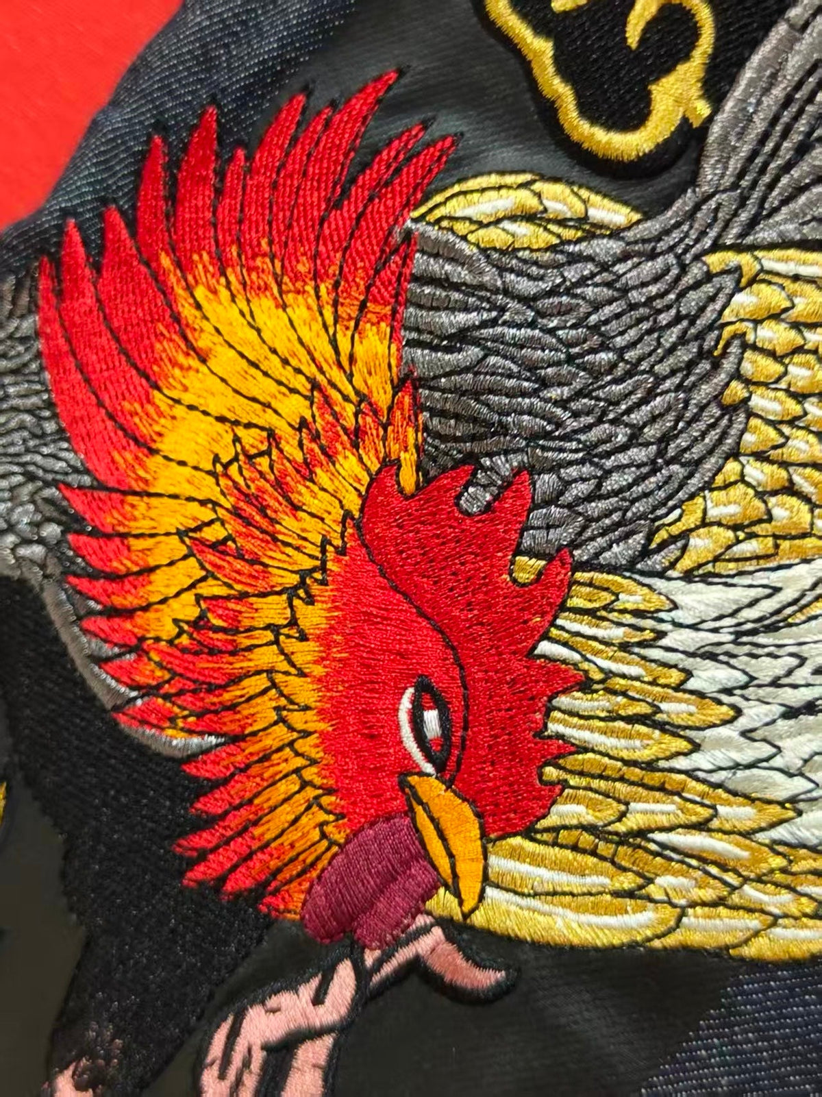 EVISU No.380 Tori Phoenix & Gold Peony Selvedge Jeans