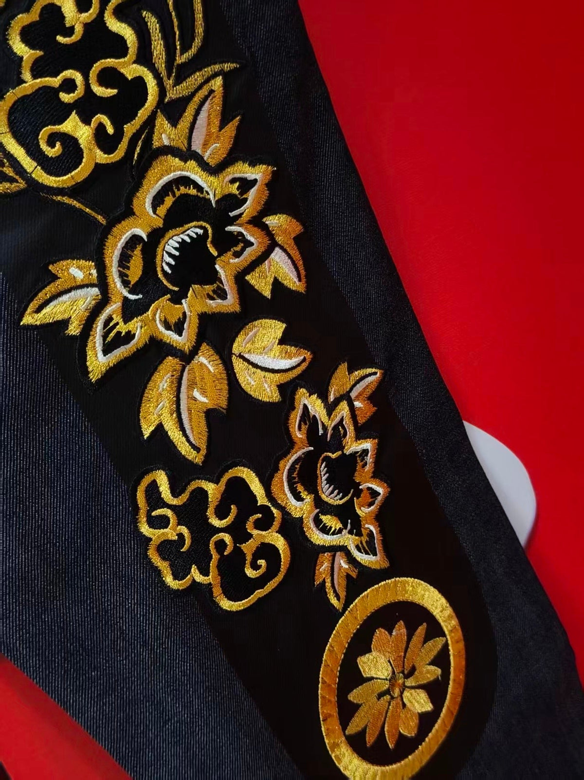 EVISU No.380 Tori Phoenix & Gold Peony Selvedge Jeans