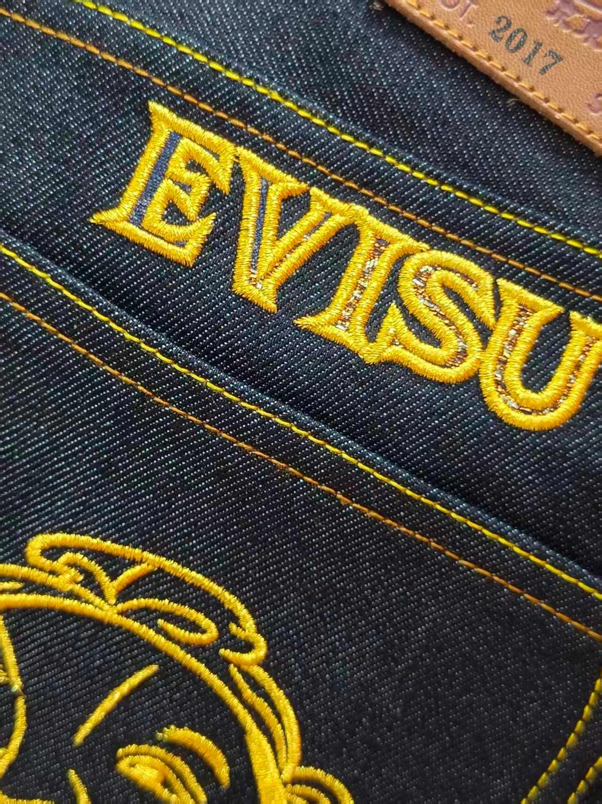 EVISU Lot 2017 Seagull & Hotei Logo Selvedge Jeans