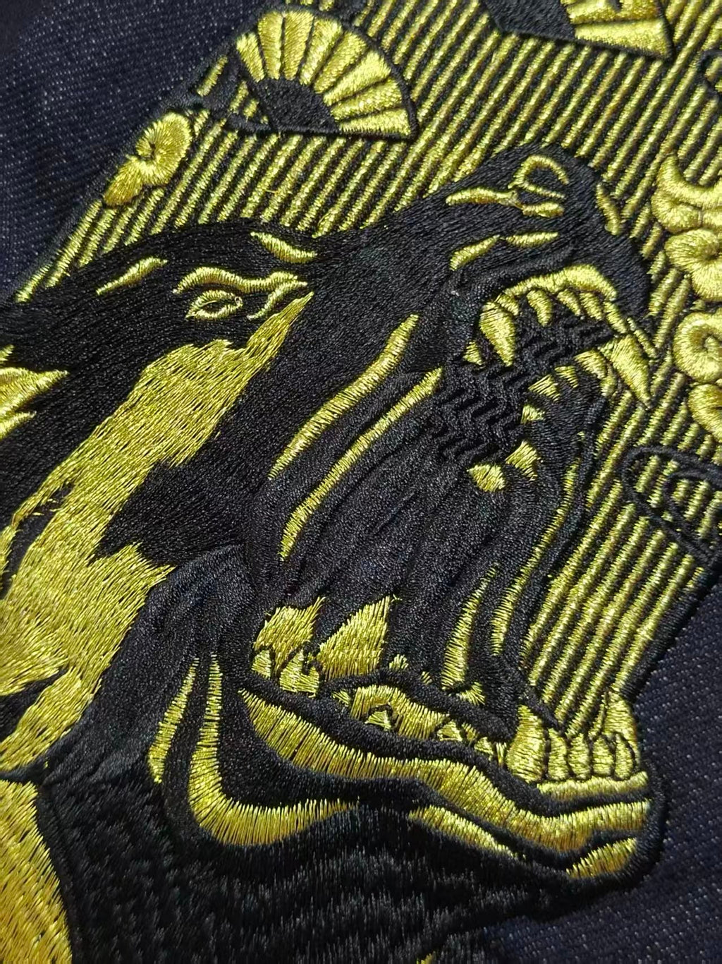 EVISU No.580 Dual Chained Komainu & Ryu Kamon Selvedge Jeans