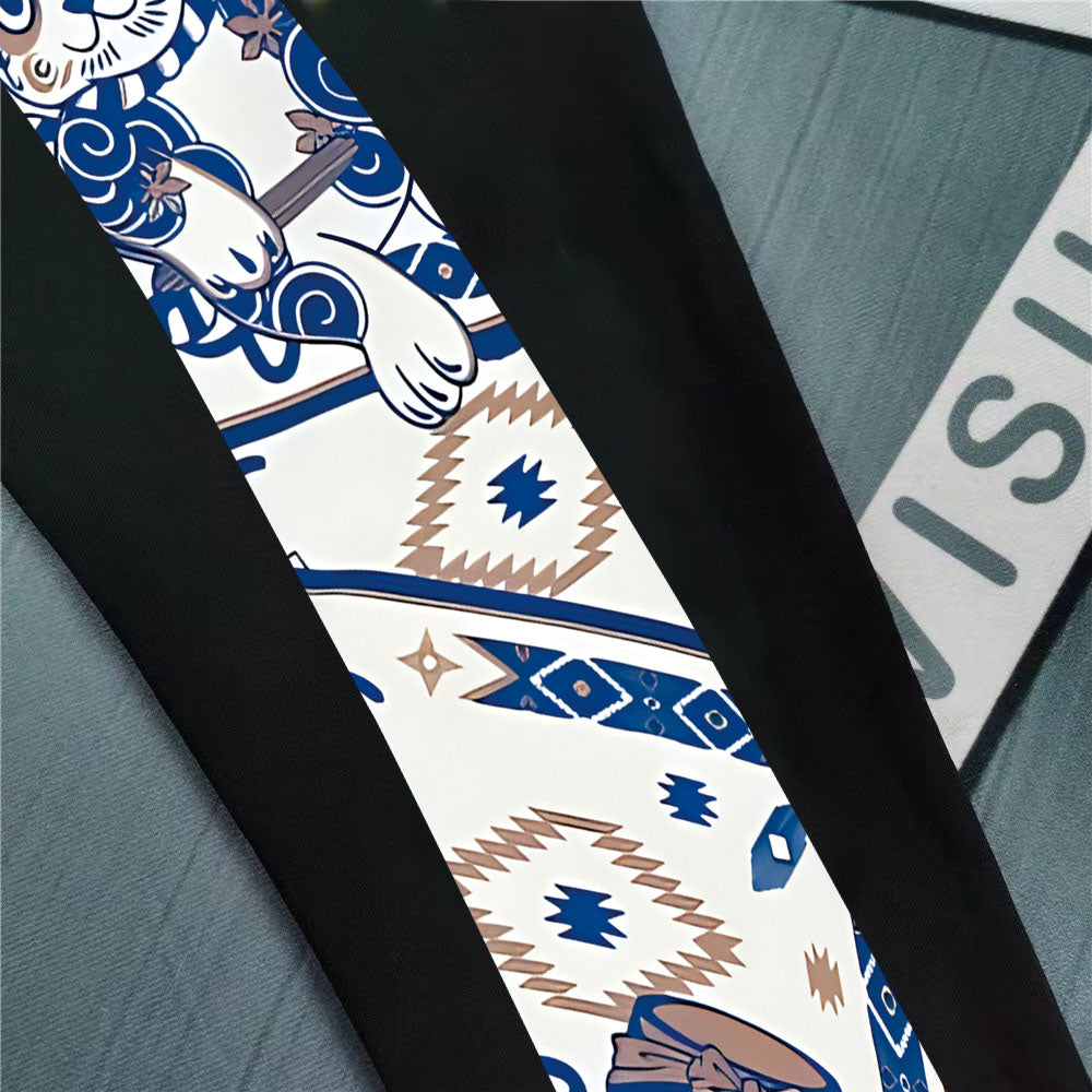 EVISU Daruma & Maneki-neko Oversized M-Logo Graphic Jogger Sweatpants