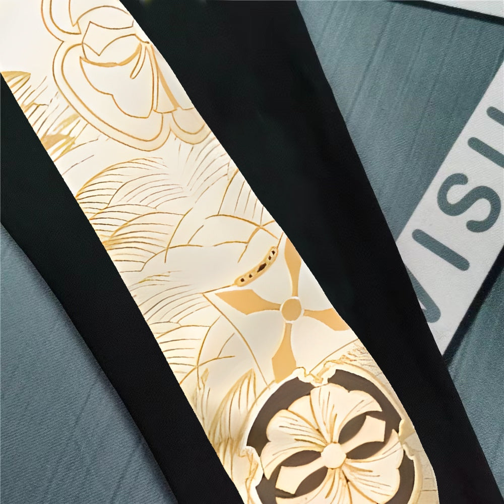 EVISU Gold Lotus & Mon Crest M-Logo Graphic Jogger Sweatpants