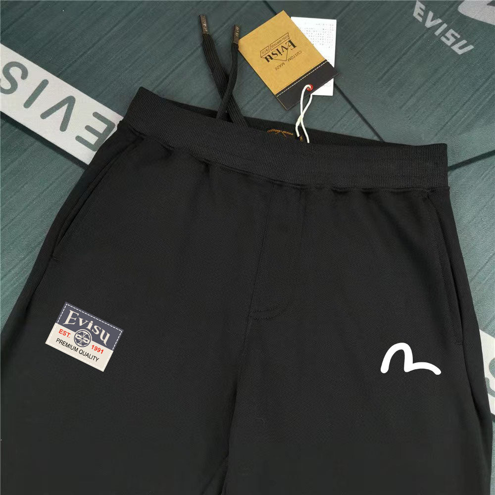 EVISU NEO x NEW Kanji Calligraphy Graffiti M-Logo Jogger Sweatpants