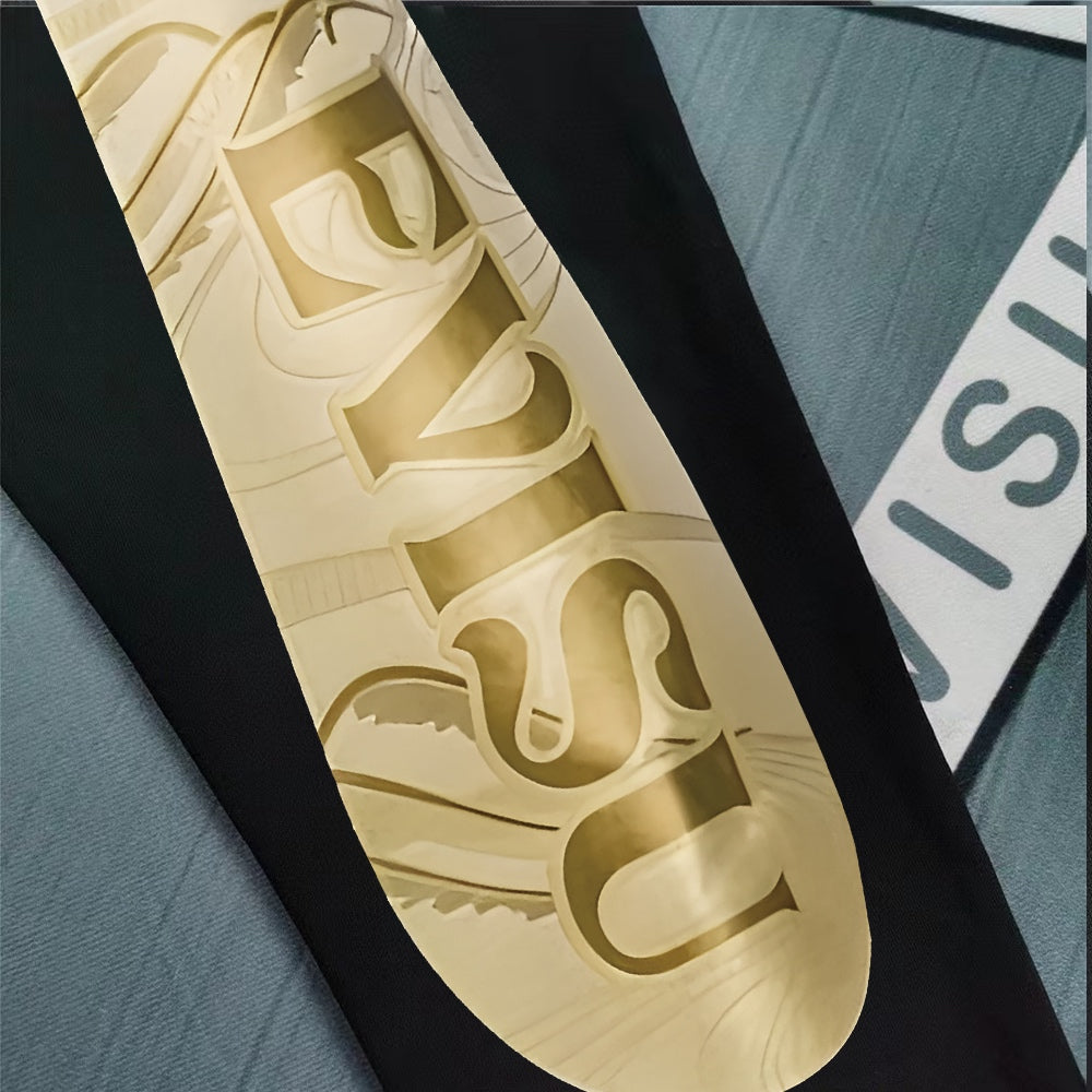 EVISU Gold Oriental Totem M-Seagull Jogger Sweatpants