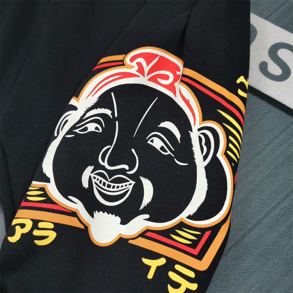 EVISU Fukusuke Diamond Jogger Sweatpants - Red Racing Logo Back & Katakana Detail