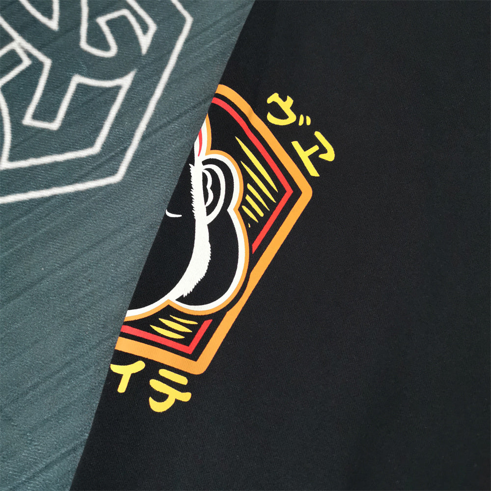 EVISU Fukusuke Diamond Jogger Sweatpants - Red Racing Logo Back & Katakana Detail