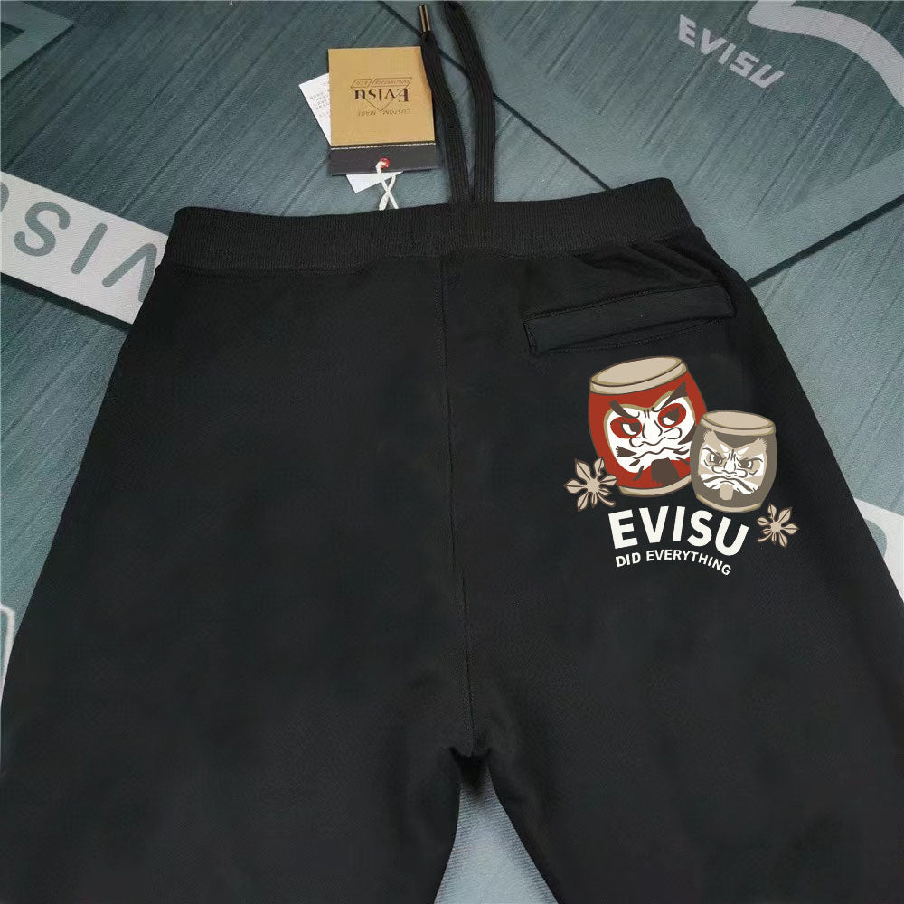 EVISU Daruma Duo Jogger Sweatpants - M-Seagull & Did Everything Front