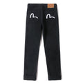 EVISU KURO Black Straight Leg Jeans Dual Seagull Embroidery Pockets Classic OG