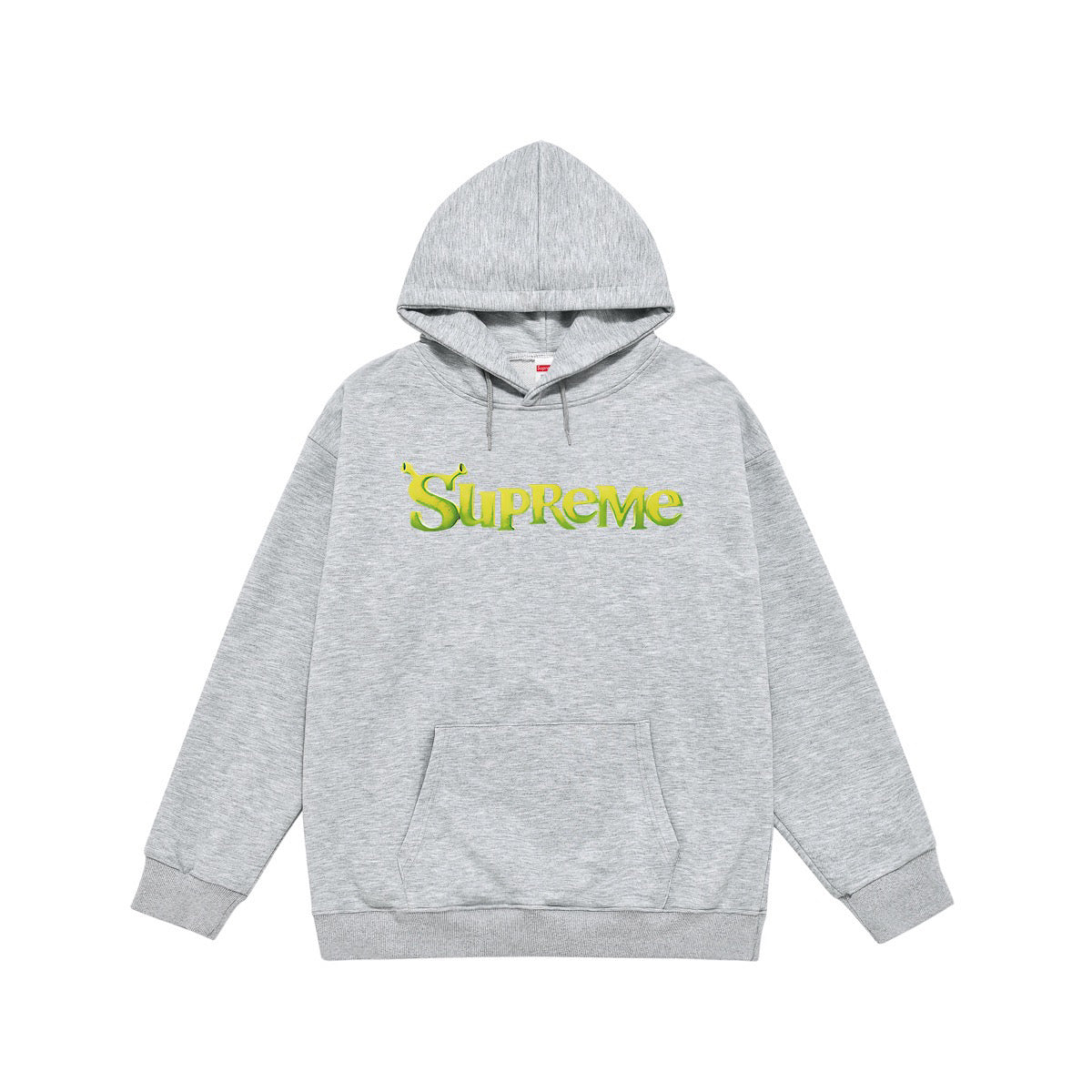 Supreme Lime Green Ogre-Ear Logo Print Hoodie