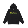 Supreme Lime Green Ogre-Ear Logo Print Hoodie