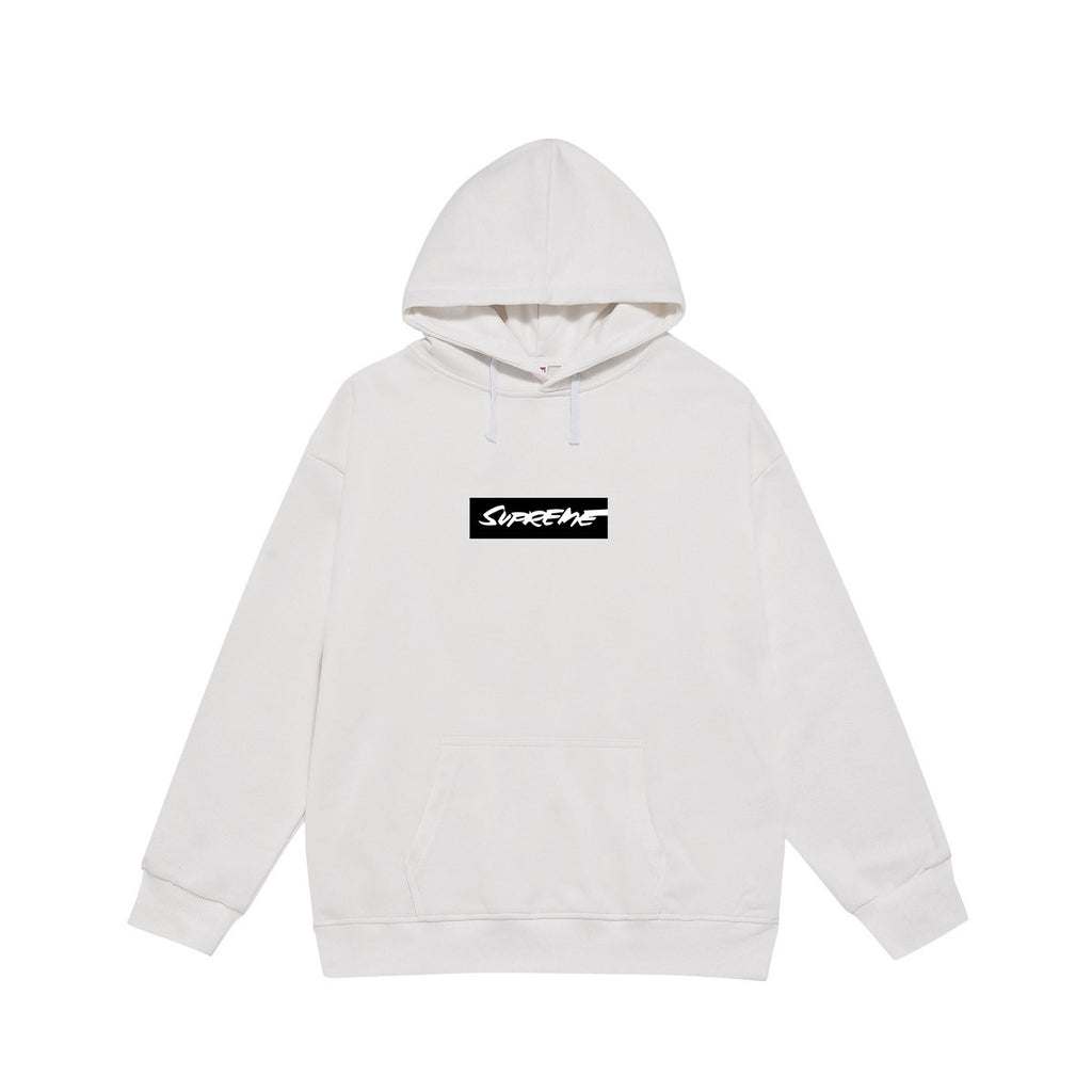 Supreme Script Box Logo & Back Slogan Print Hoodie