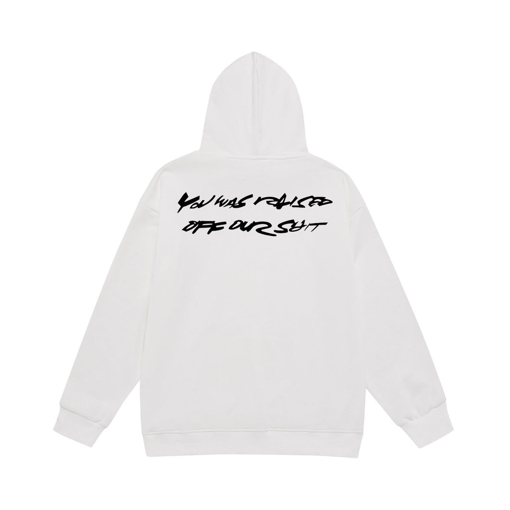 Supreme Script Box Logo & Back Slogan Print Hoodie