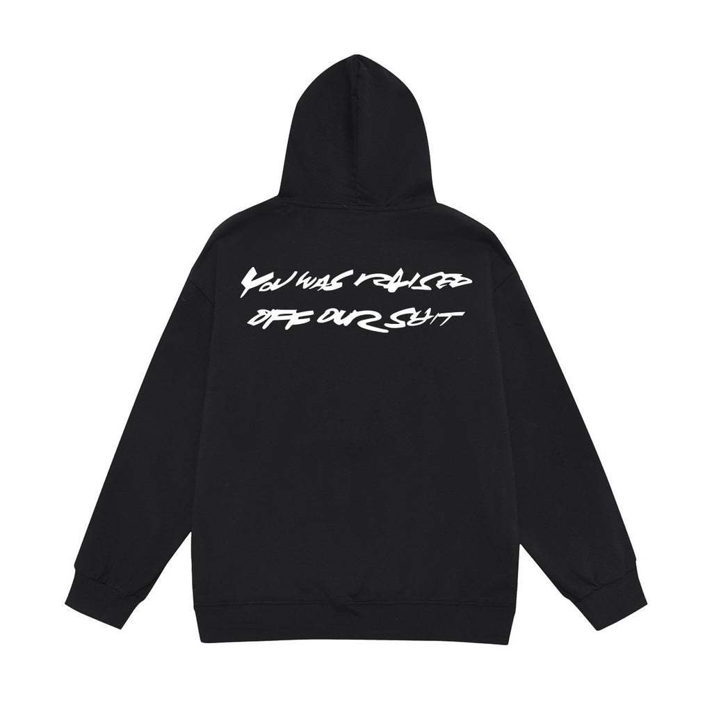 Supreme Script Box Logo & Back Slogan Print Hoodie