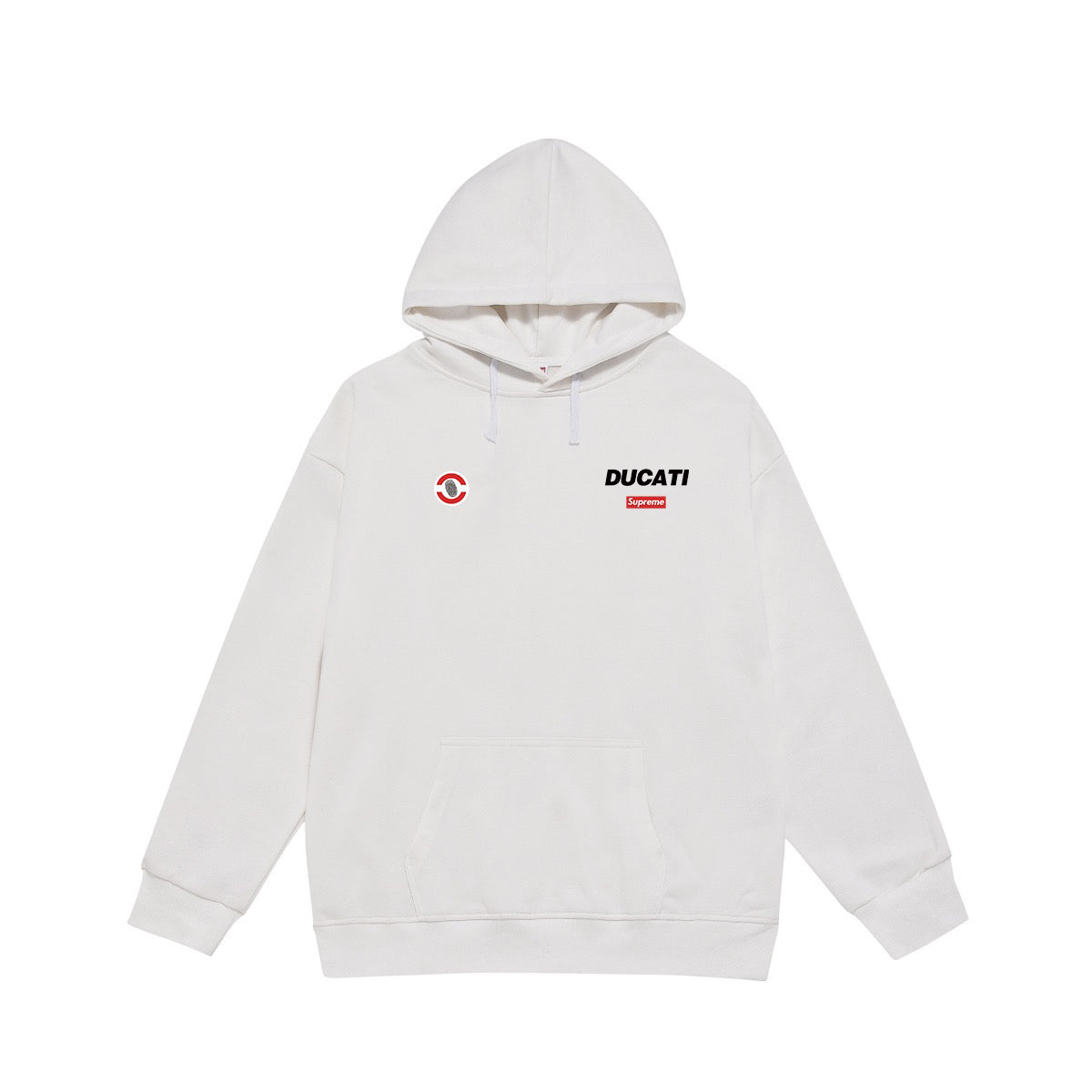 Supreme Racing Logo Front & Back Print Hoodie