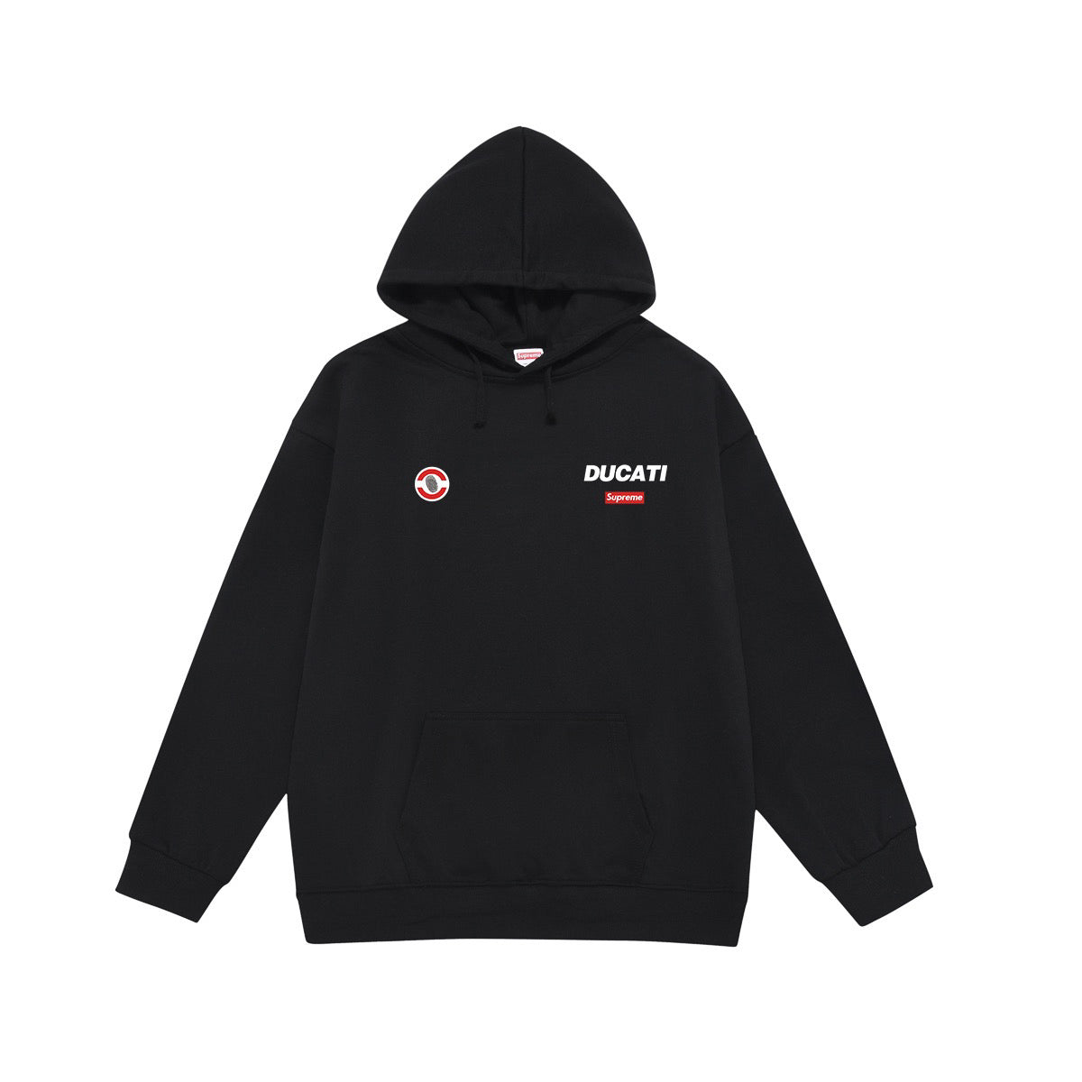 Supreme Racing Logo Front & Back Print Hoodie