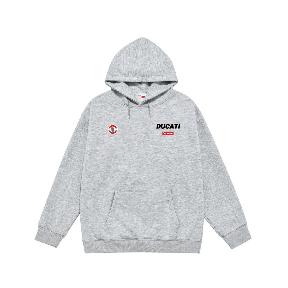 Supreme Racing Logo Front & Back Print Hoodie