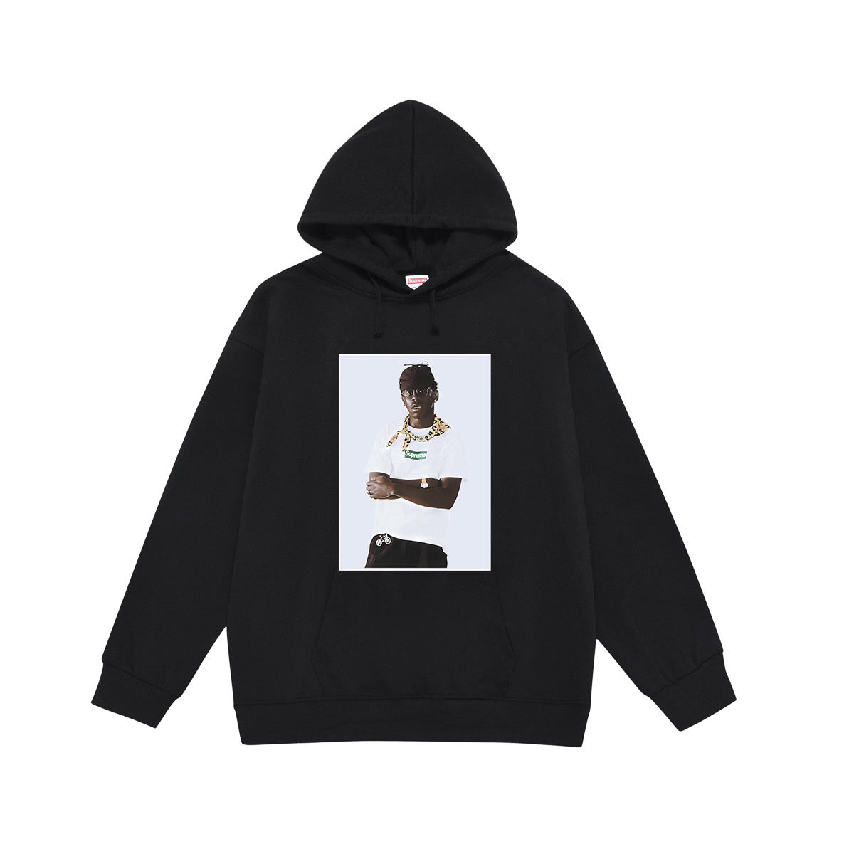 Supreme Framed Portrait Photo Print Hoodie