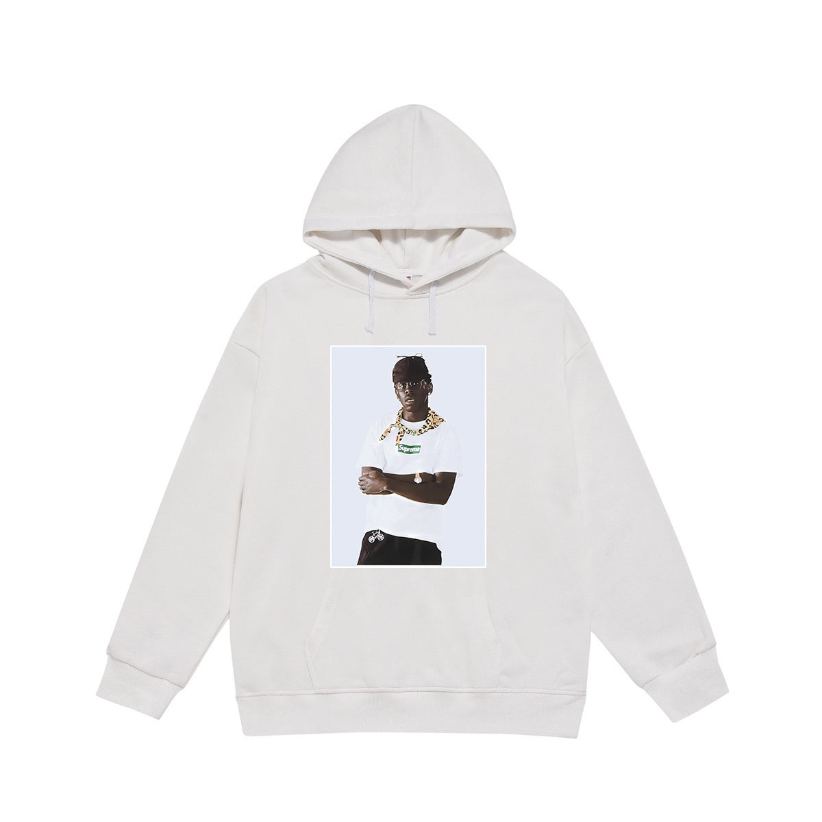 Supreme Framed Portrait Photo Print Hoodie