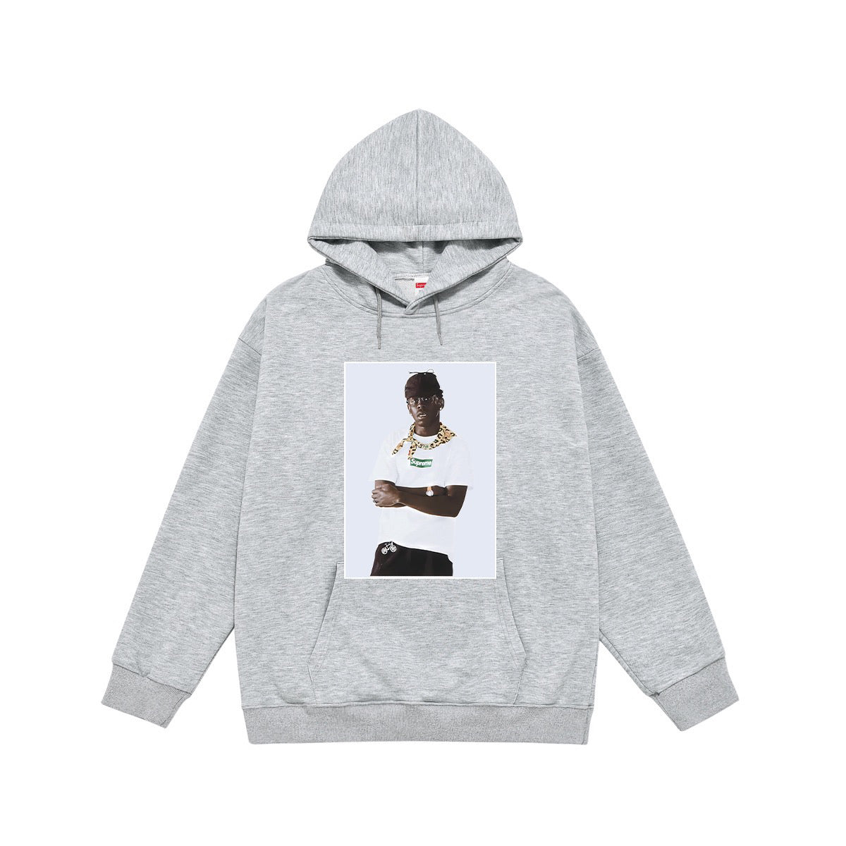 Supreme Framed Portrait Photo Print Hoodie