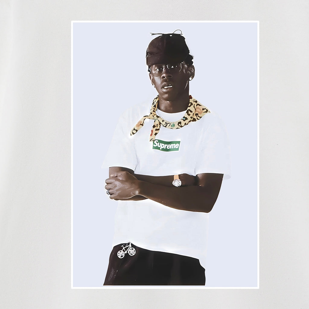 Supreme Framed Portrait Photo Print Hoodie