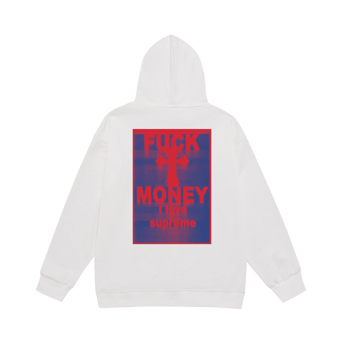 Supreme Cross & Slogan Back Print Hoodie