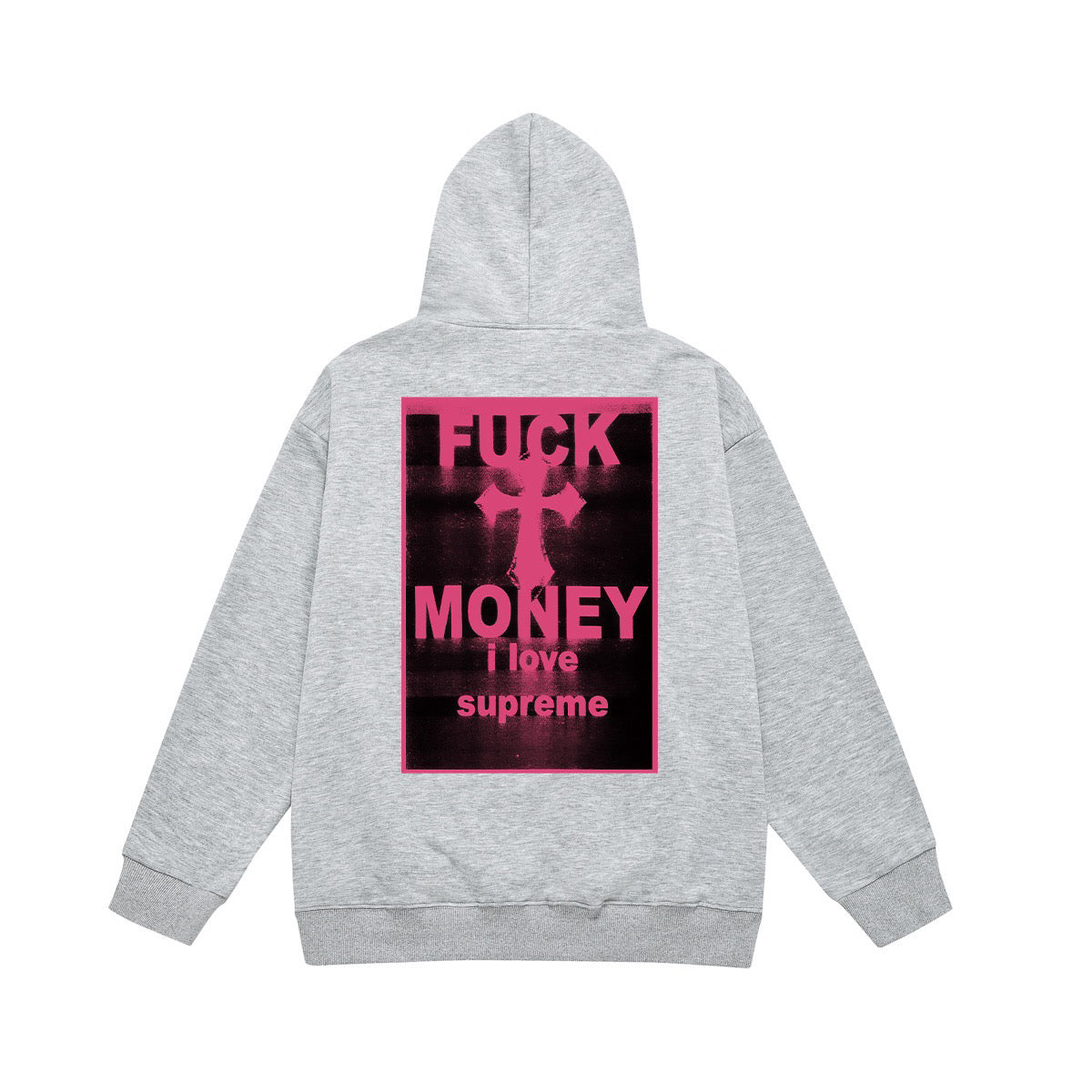 Supreme Cross & Slogan Back Print Hoodie