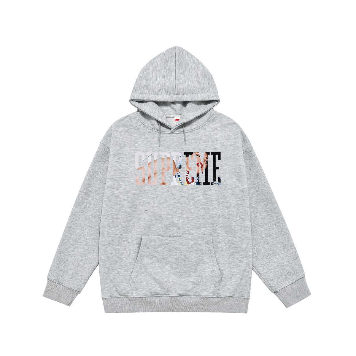 Supreme Photo-Fill Collegiate Lettering Print Hoodie