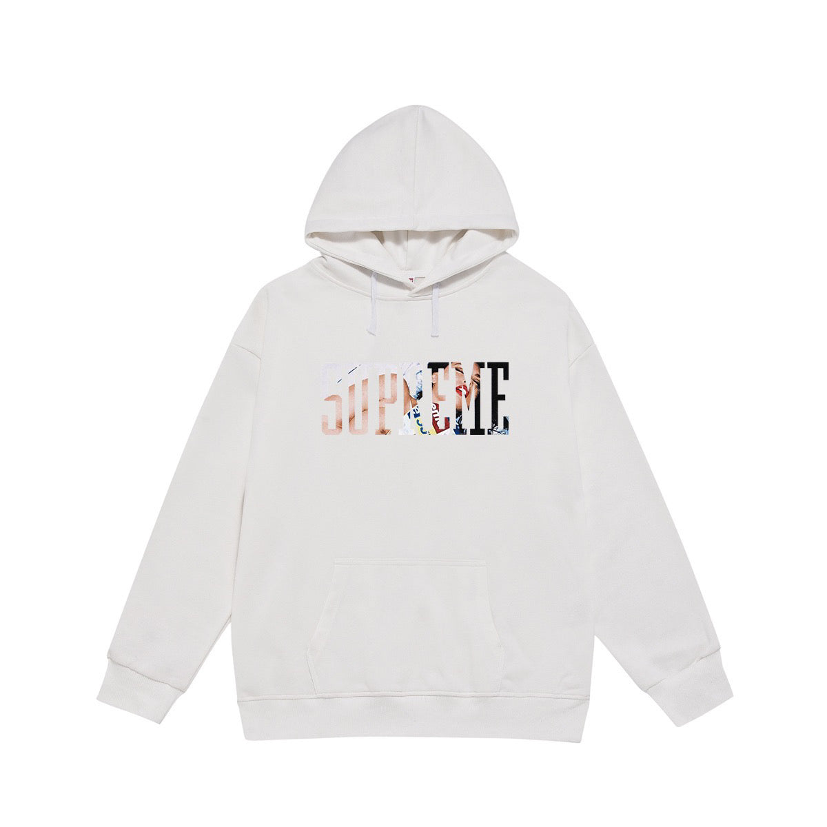 Supreme Photo-Fill Collegiate Lettering Print Hoodie