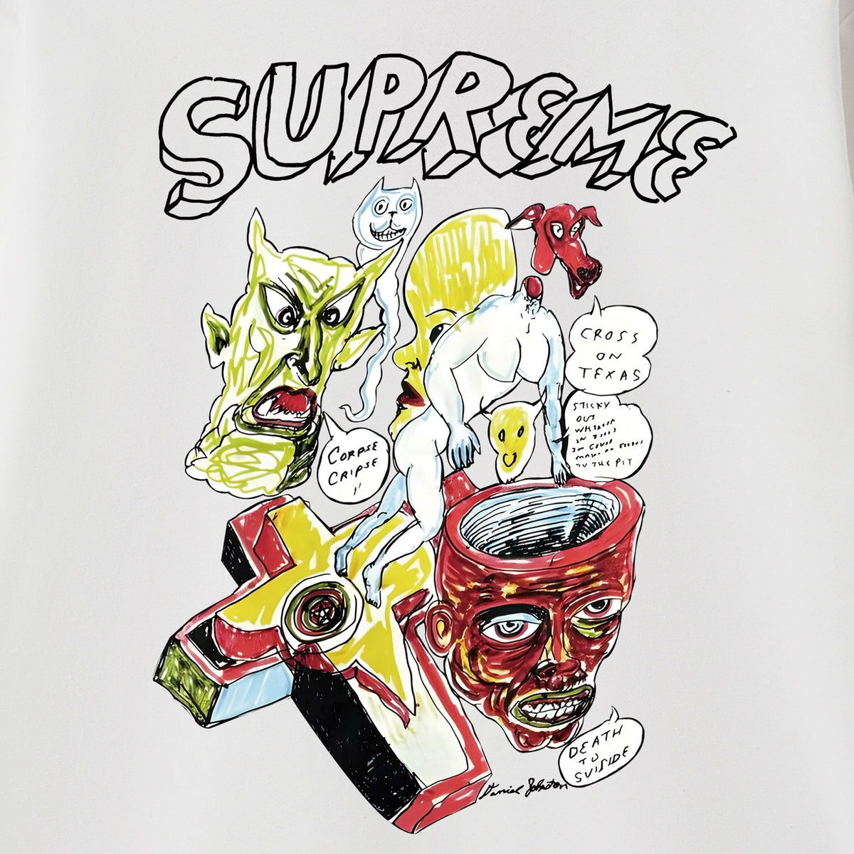 Supreme Surreal Monster Collage Print Hoodie