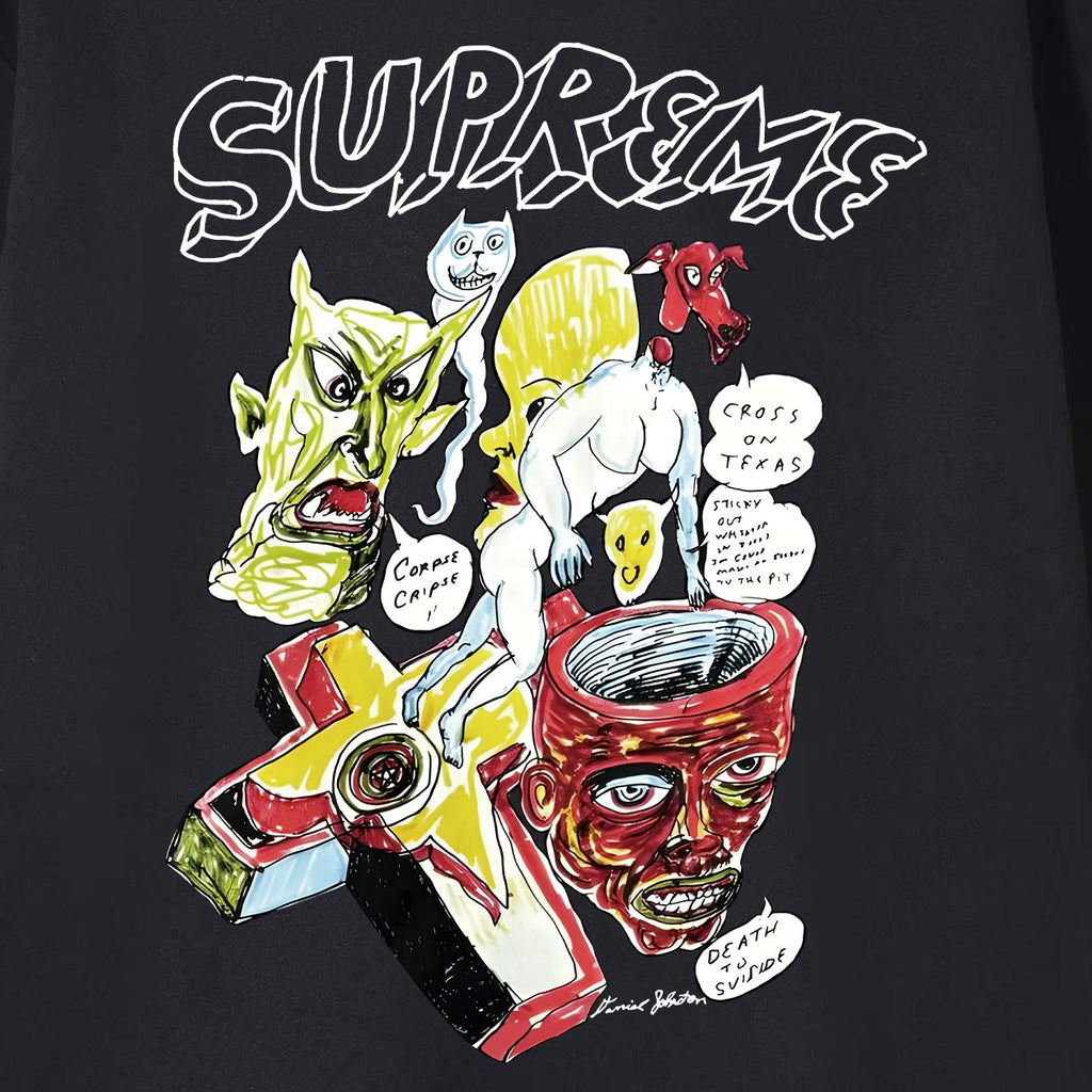 Supreme Surreal Monster Collage Print Hoodie