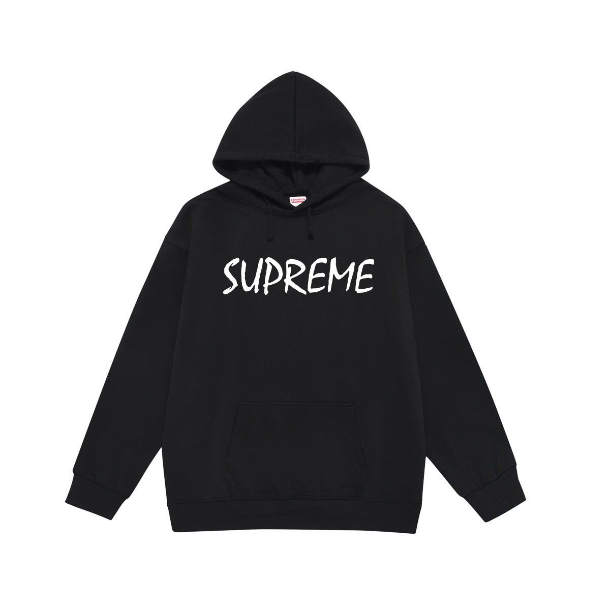 Supreme Handwritten Brush Lettering Print Hoodie