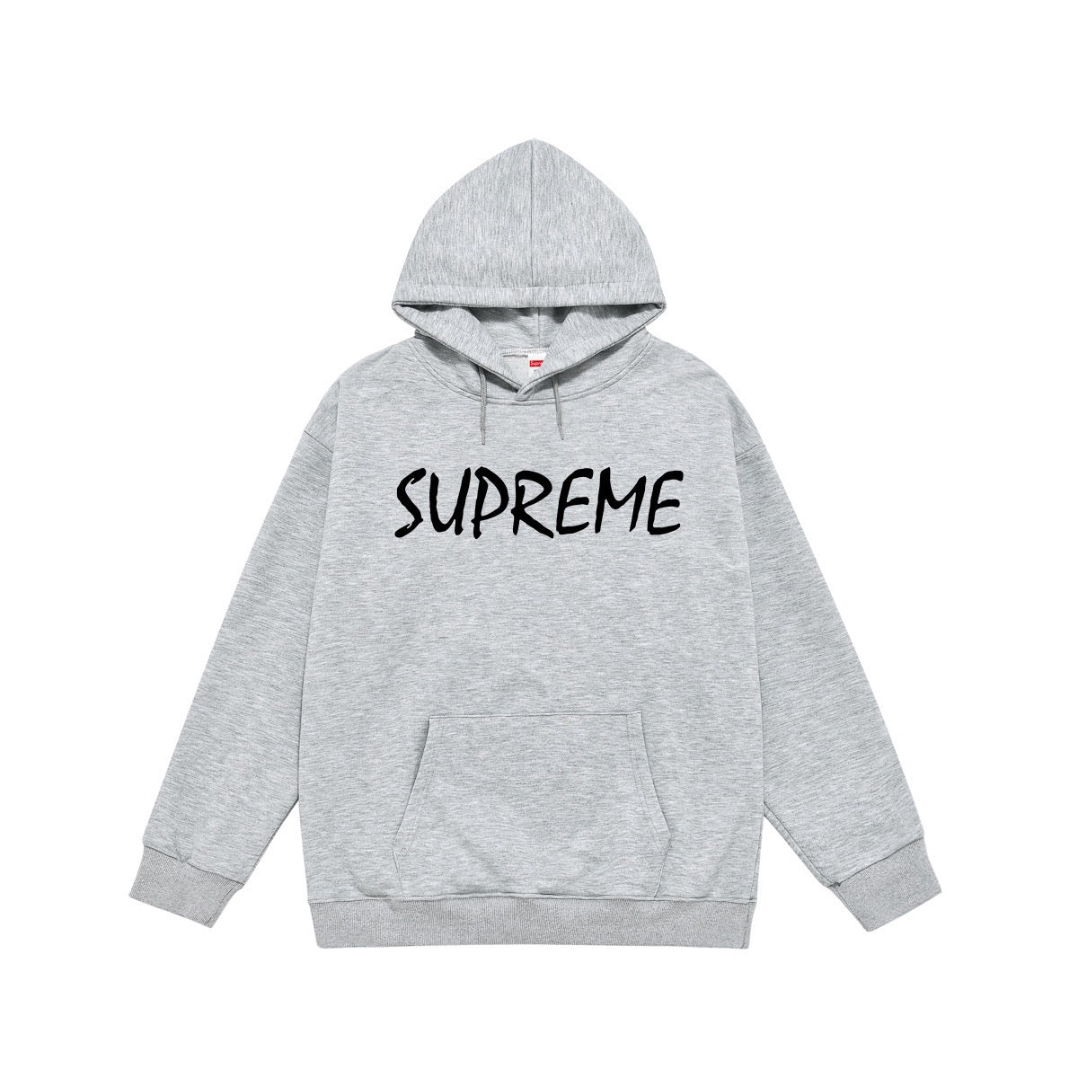Supreme Handwritten Brush Lettering Print Hoodie