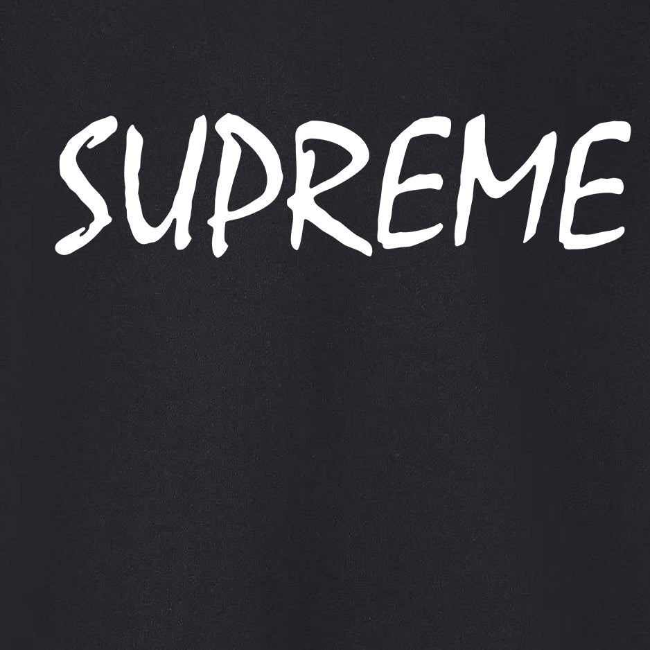 Supreme Handwritten Brush Lettering Print Hoodie