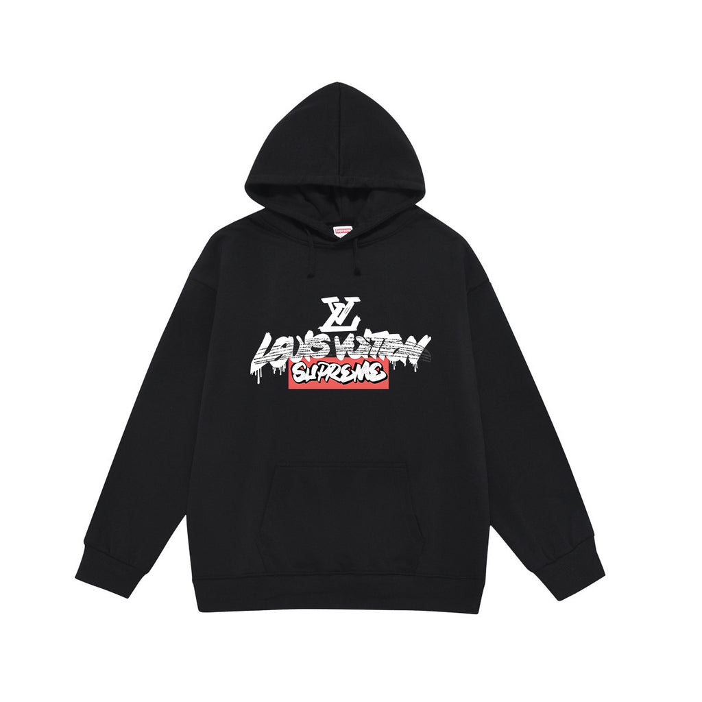 Supreme Layered Graffiti & Drip Logo Print Hoodie