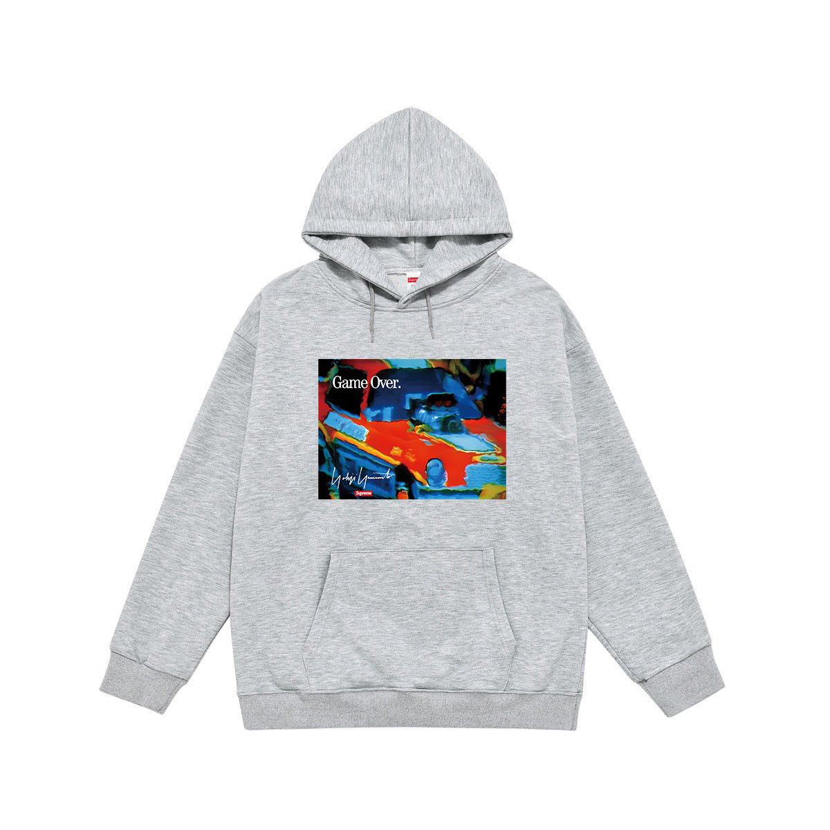 Supreme Game Over Abstract Graphic Print Hoodie