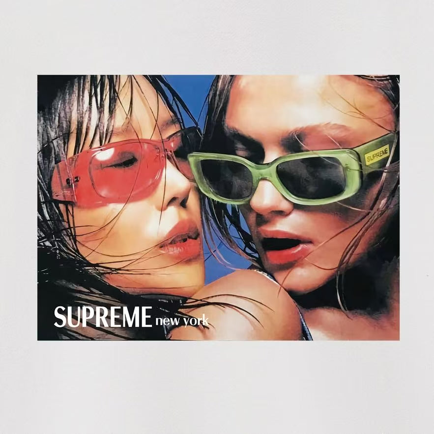 Supreme Red & Green Sunglasses Photo Print Hoodie