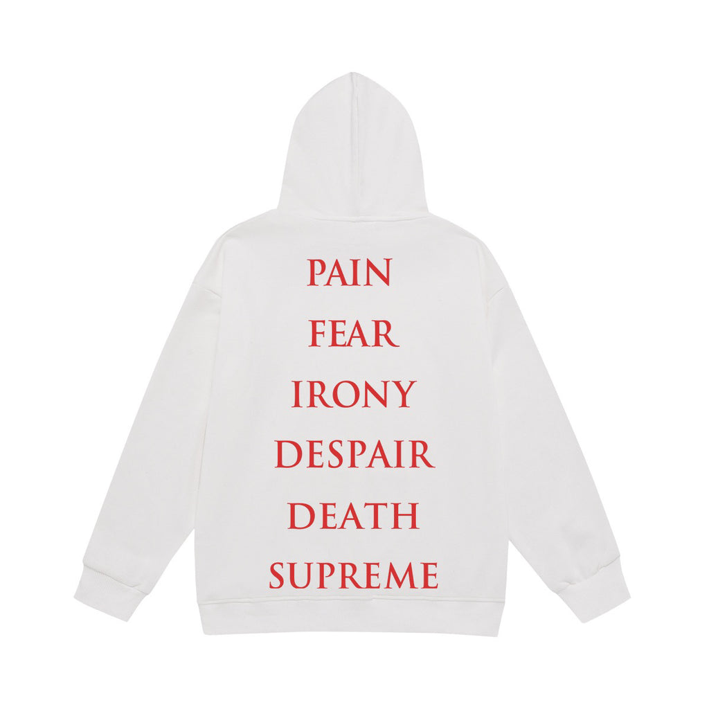 Supreme The Crow Gothic Illustration Print Hoodie
