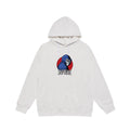 Supreme Blue Hooded Skull Print Hoodie