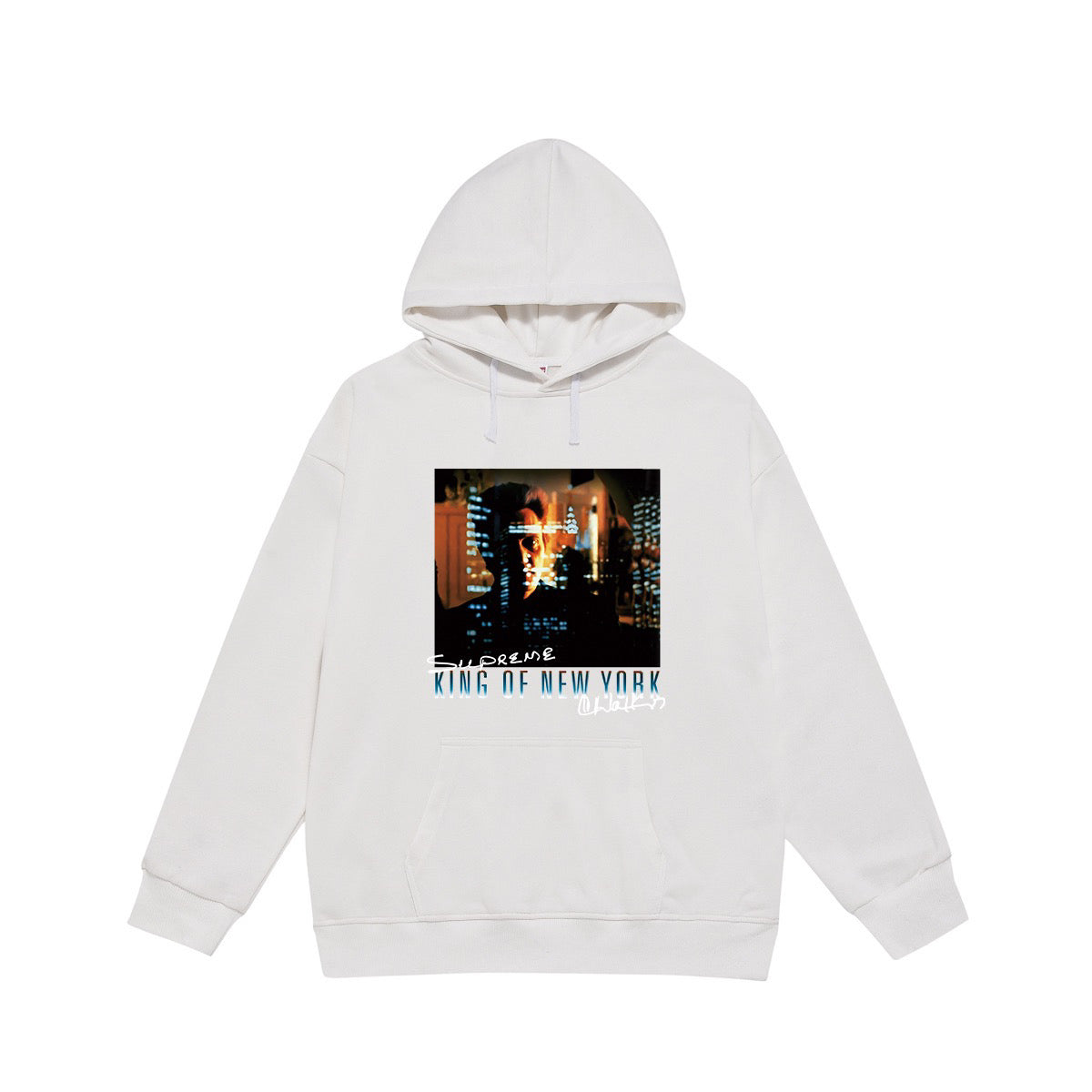 Supreme King of New York City Lights Photo Print Hoodie