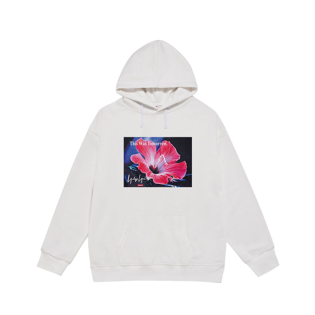 Supreme This Was Tomorrow Hibiscus Photo Print Hoodie