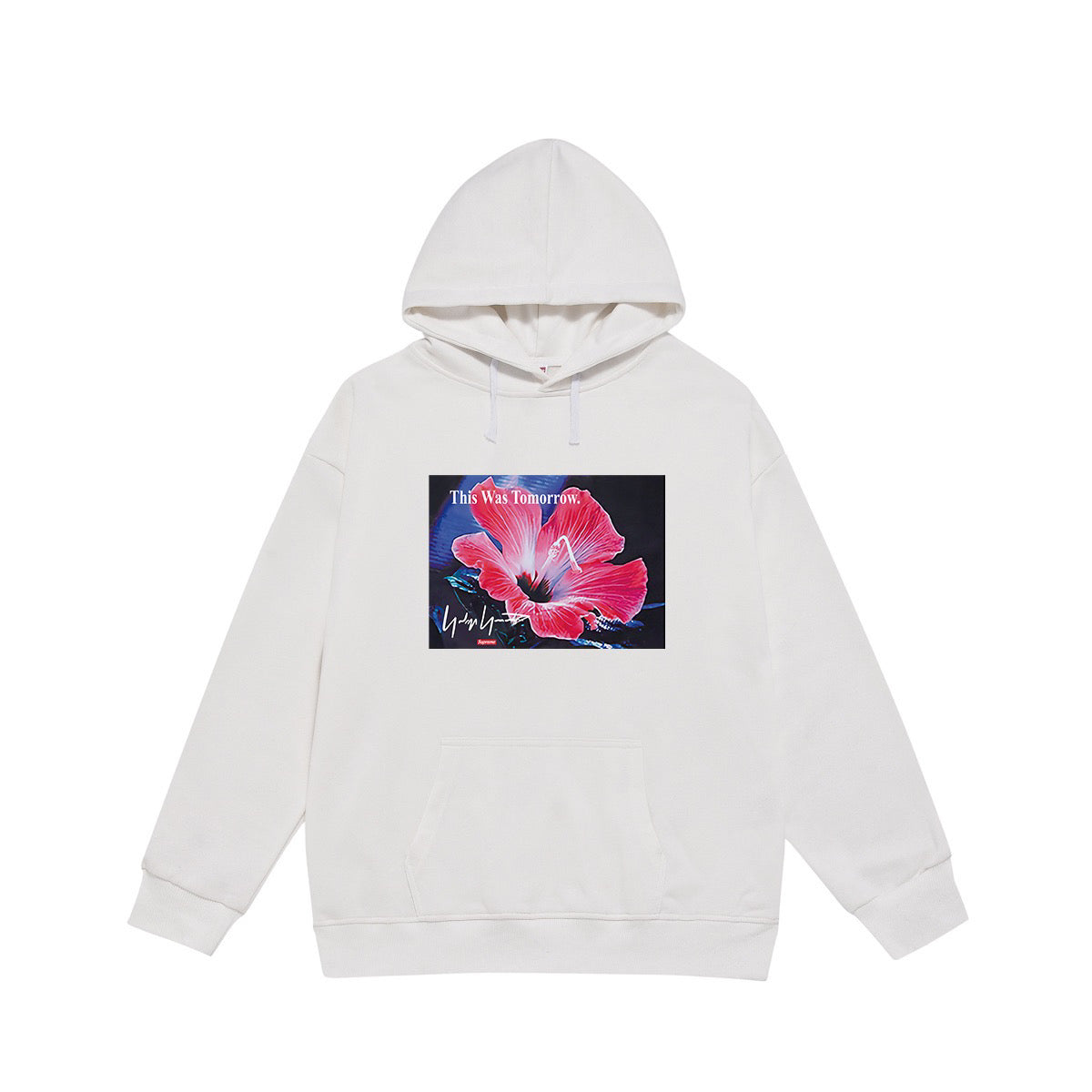 Supreme This Was Tomorrow Hibiscus Photo Print Hoodie