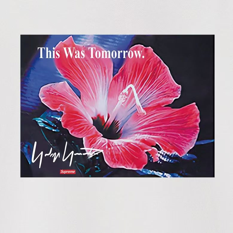 Supreme This Was Tomorrow Hibiscus Photo Print Hoodie