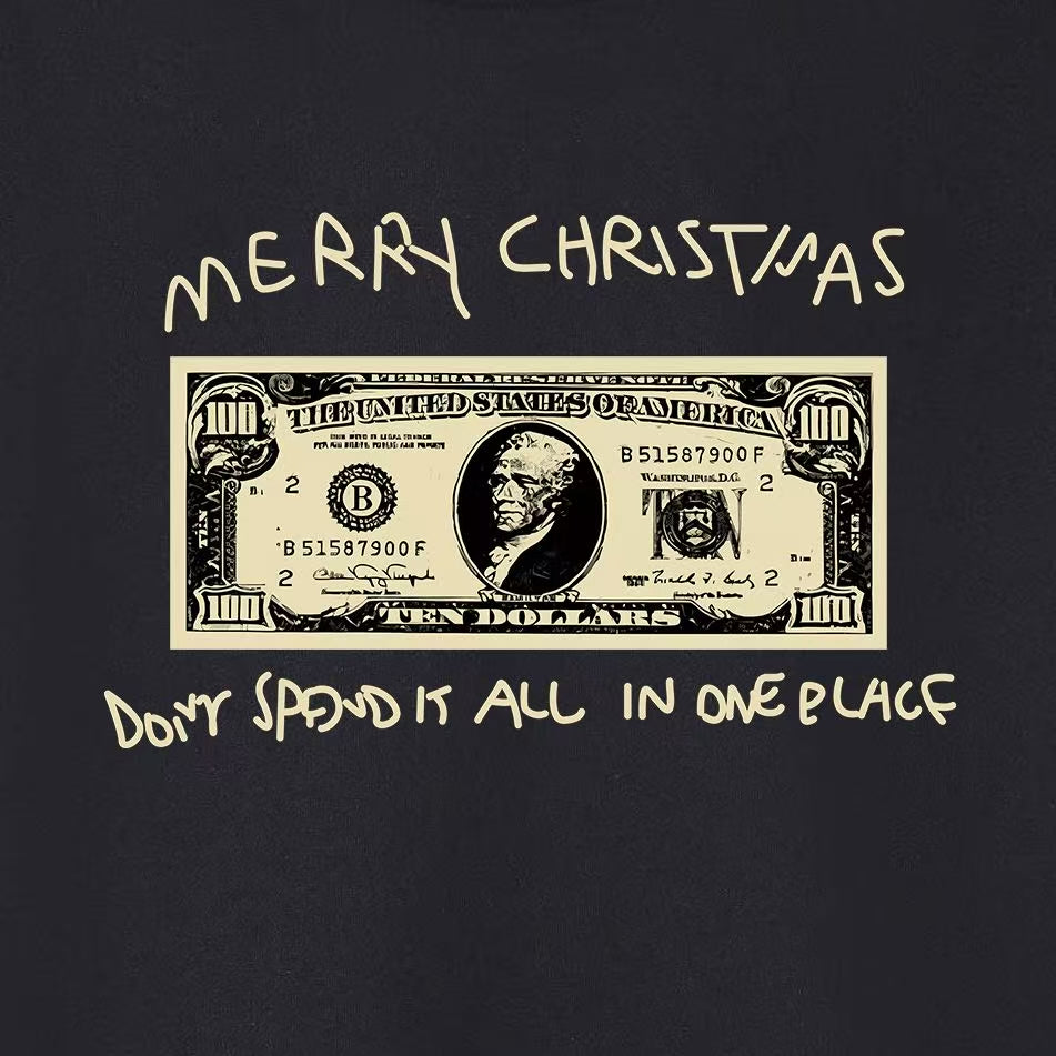 Supreme Merry Christmas Banknote Print Hoodie
