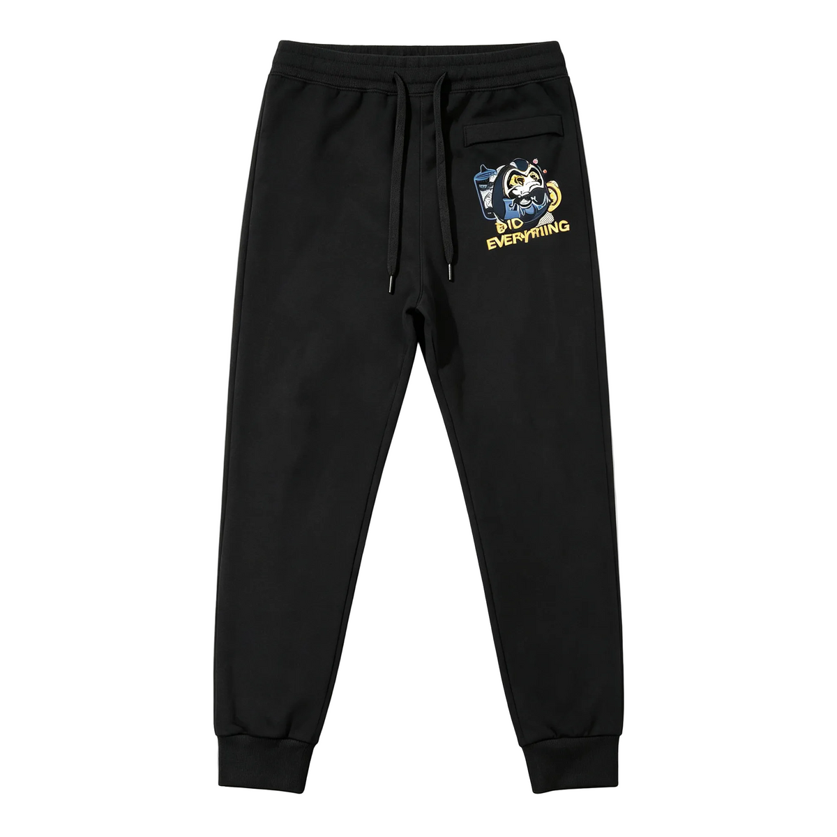 EVISU Graffiti Daruma Jogger Sweatpants - Did Everything Front & EVISU Sport Logo