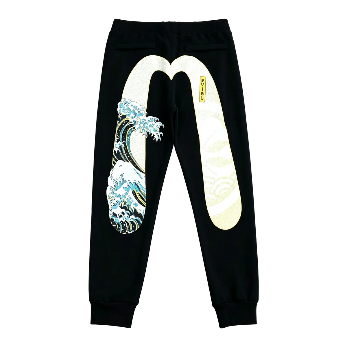 EVISU Great Wave Hokusai M-Logo Graphic Jogger Sweatpants