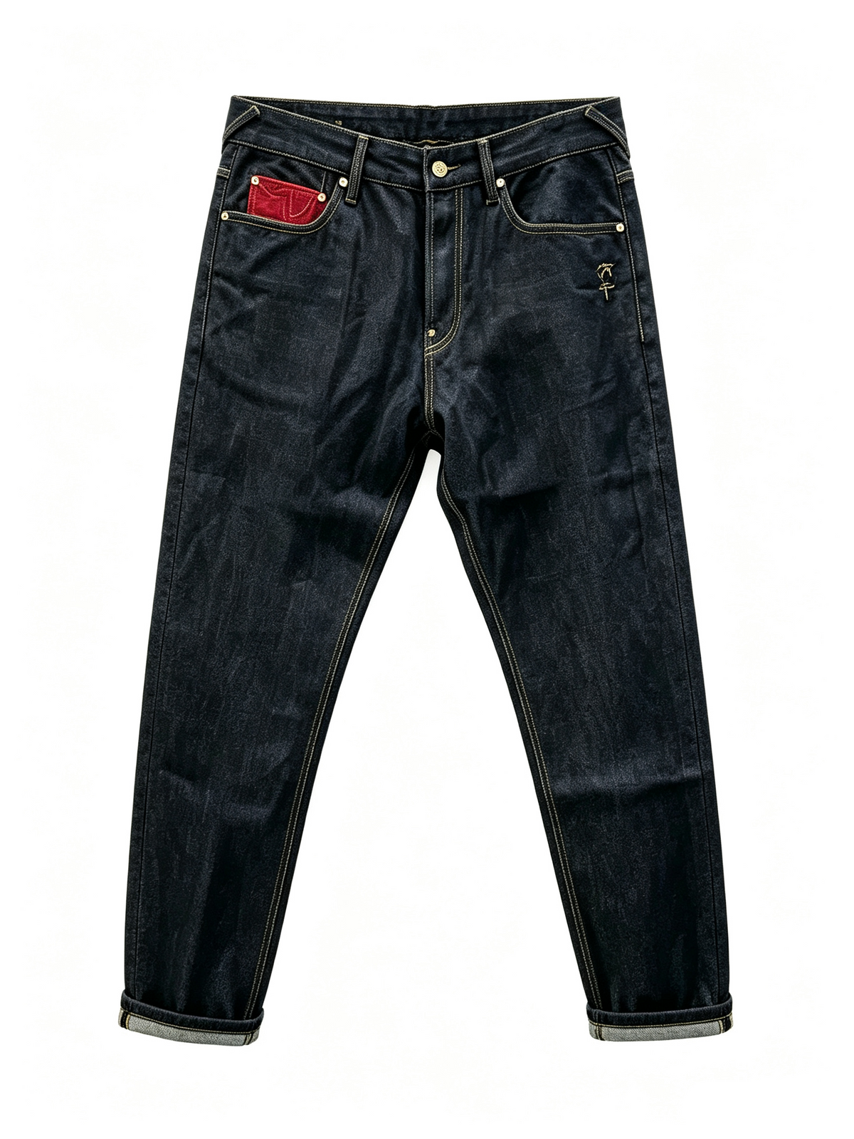 EVISU Kuro Wagara Embroidery Selvedge Jeans